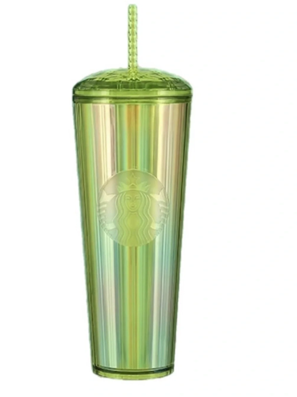 Starbucks Lime Iridescent Kaleidoscope Dome Tumbler 24oz 2023
